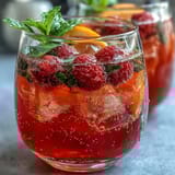 Raspberry Lemon Spritz Mocktail