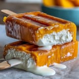 Juicy mango blended with sweet coconut milk, perfect dairy-free frozen dessert.