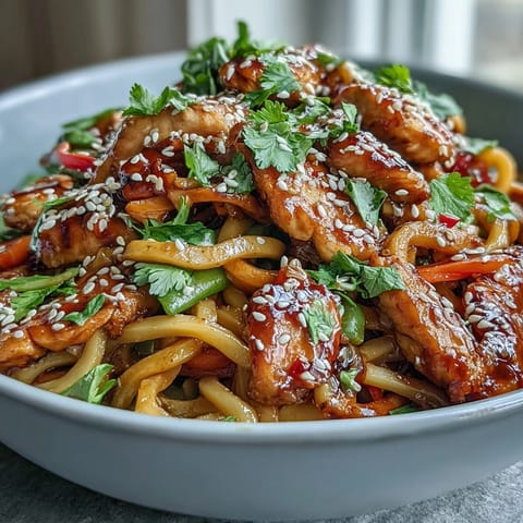 Sesame Chicken Noodle Bowl