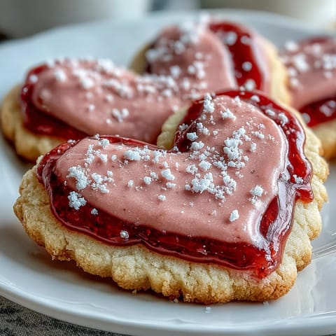 Valentine Sugar Cookies Strawberry