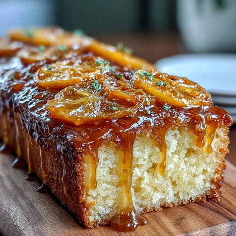 Moist and fragrant olive oil cake with homemade candied oranges, perfect for a Mediterranean-inspired dessert.  