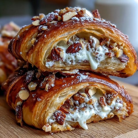 2. Flaky almond croissant-inspired sourdough rolls, filled with rich frangipane and sprinkled with toasted almonds for a bakery-style treat.  