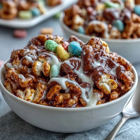 Vibrant St. Patricks Day Treats Board with Lucky Charms bark and festive green sweets arranged for celebration.