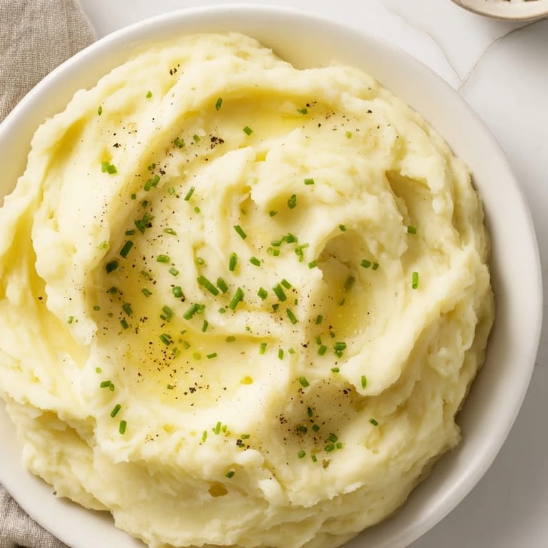 Hot and buttery mashed potatoes, a classic comfort food, ready to be enjoyed with your favorite meal.