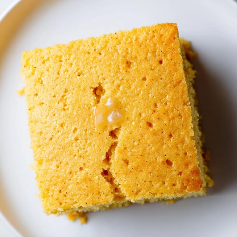 A cast iron skillet displays this delicious, homemade cornbread, perfect for a cozy dinner.