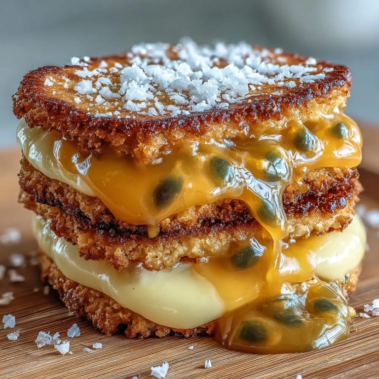 Golden sugar cookies with luscious passionfruit curd filling, ideal for special occasions and gourmet dessert platters.